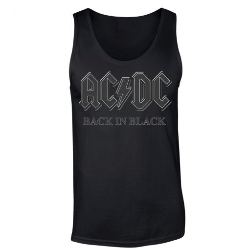 TANK TOP - BACK IN BLACK - AC/DC (LF8173)