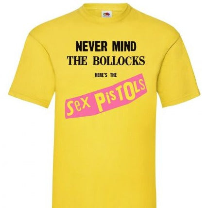 T-PAITA KELTAINEN - SEX PISTOLS - NEVER MIND THE BOLLOCKS (00 2096)