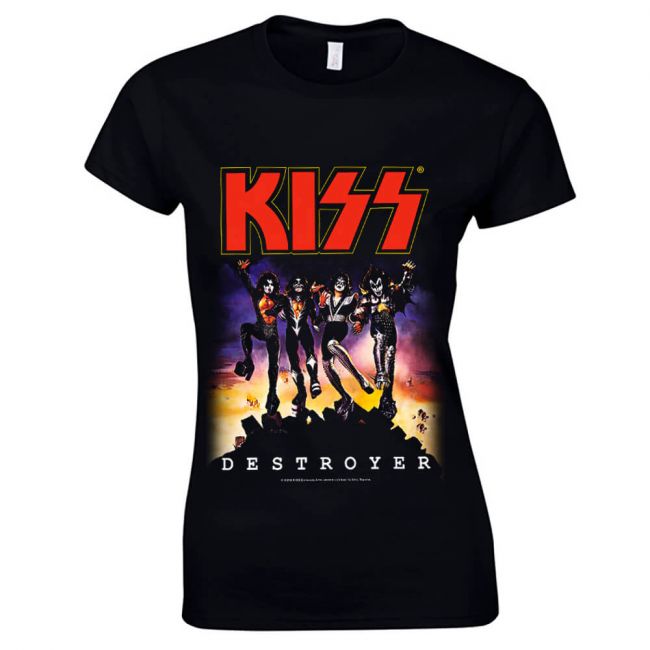 NAISTEN T-PAITA - DESTROYER - KISS (LF8310)