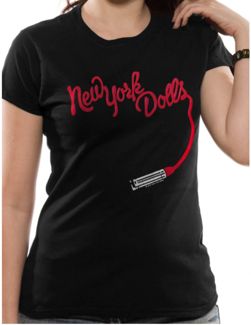 NAISTEN T-PAITA - NEW YORK DOLLS - LIPSTICK (LF8393)