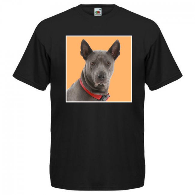 KOIRAROTU T-PAITA MUSTA - THAI RIDGEBACK