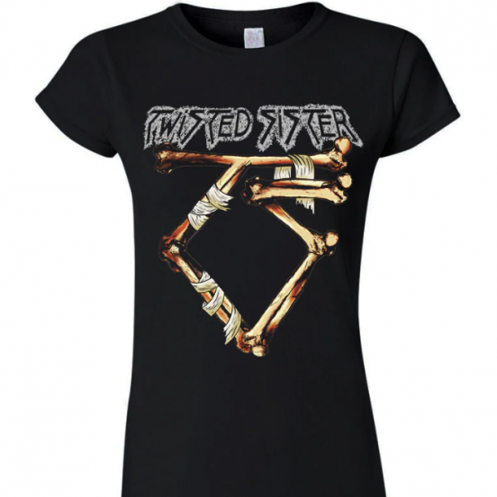 NAISTEN T-PAITA - BONE LOGO - TWISTED SISTER (LF8510)