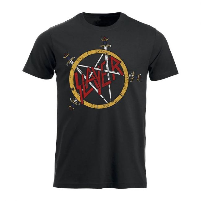 T-PAITA - SLAYER Pentagram distressed (LF8620)