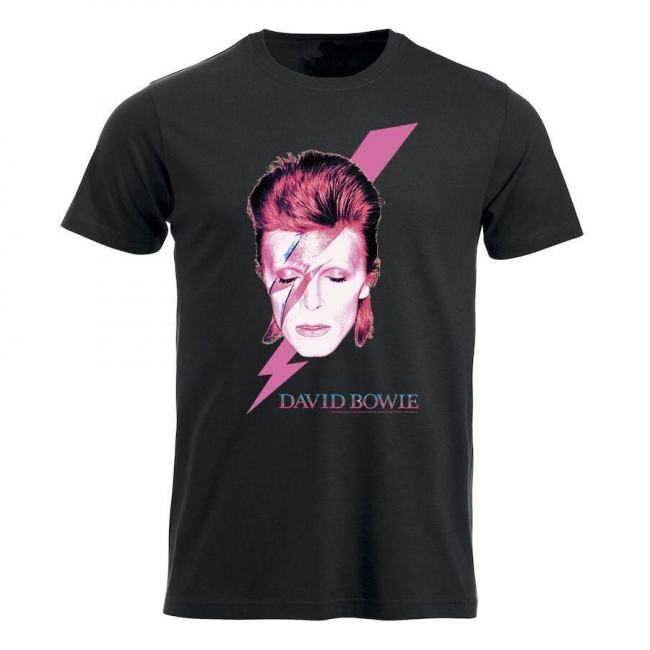 T-PAITA musta - DAVID BOWIE - ALADDIN SANE (LF8635)