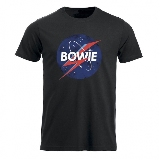 T-PAITA musta - DAVID BOWIE - SPACEMAN (LF8633)