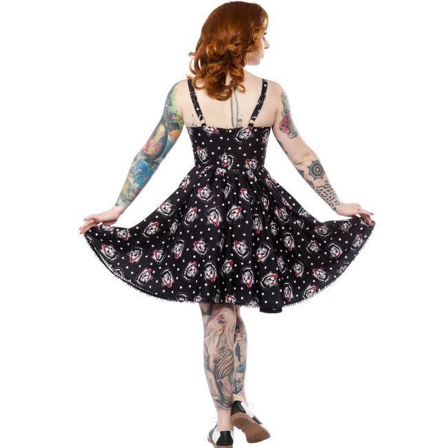KELLOMEKKO - Stray Cats Card Sweets Dress - SOURPUSS