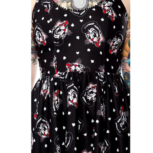 KELLOMEKKO - Stray Cats Card Sweets Dress - SOURPUSS