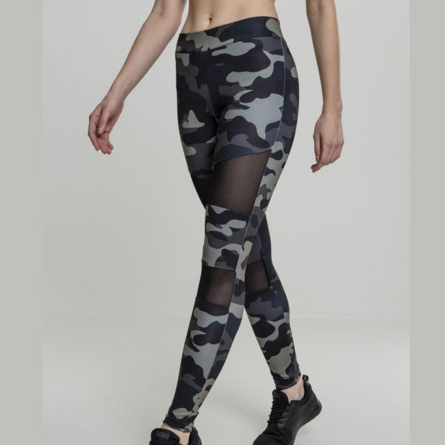 LEGGINSIT - Camo Tech Mesh DARKCAMO - URBAN CLASSICS