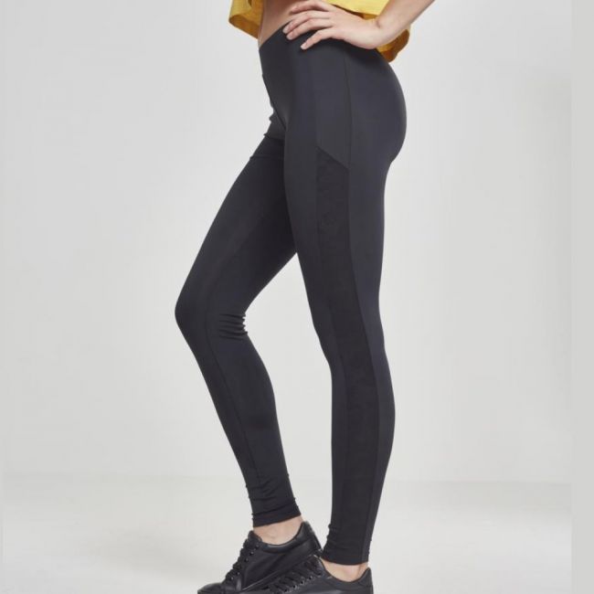 LEGGINSIT - Jacquard Camo Striped - URBAN CLASSICS