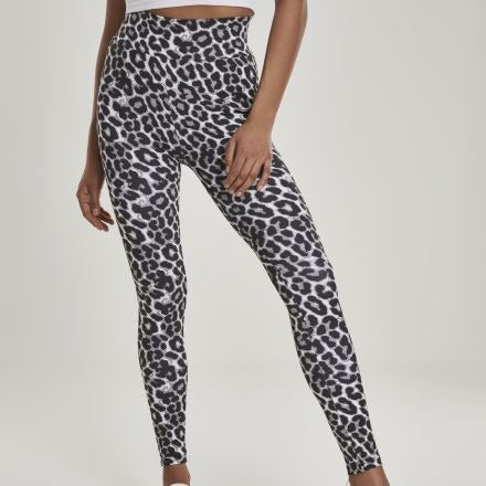 LEGGINSIT - Ladies AOP High Waist Leggings - URBAN CLASSICS