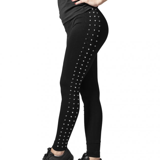 Side Rivets Leggings - URBAN CLASSICS