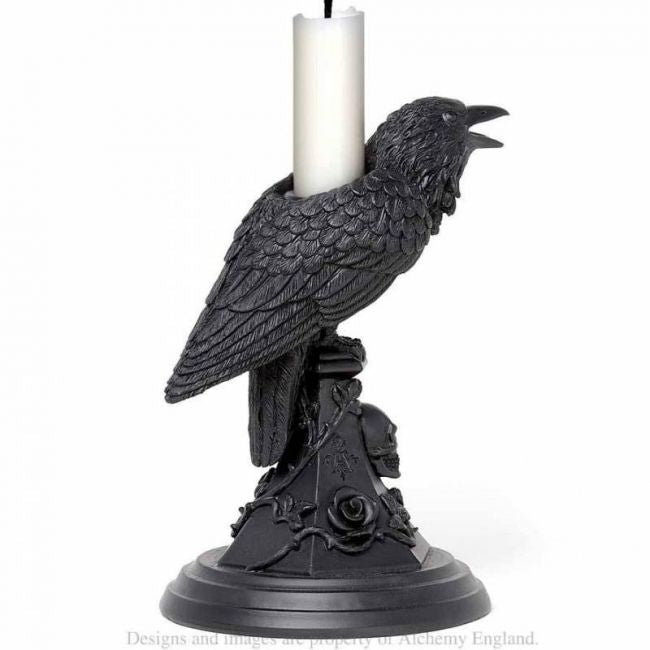KYNTTILÄNJALKA - POE'S RAVEN CANDLE STICK (V109) - ALCHEMY