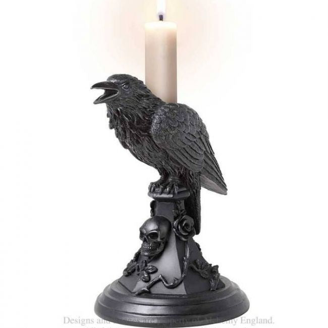 KYNTTILÄNJALKA - POE'S RAVEN CANDLE STICK (V109) - ALCHEMY