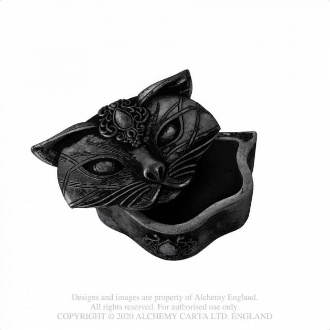 RASIA - SACRED CAT TRINKET BOX (BLACK) - ALCHEMY