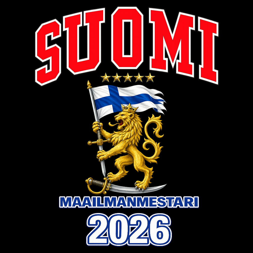 T-PAITA - SUOMI MAAILMANMESTARI 2026 (00 779)