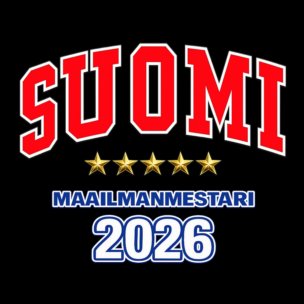 T-PAITA - SUOMI MAAILMANMESTARI 2026  (00 782)
