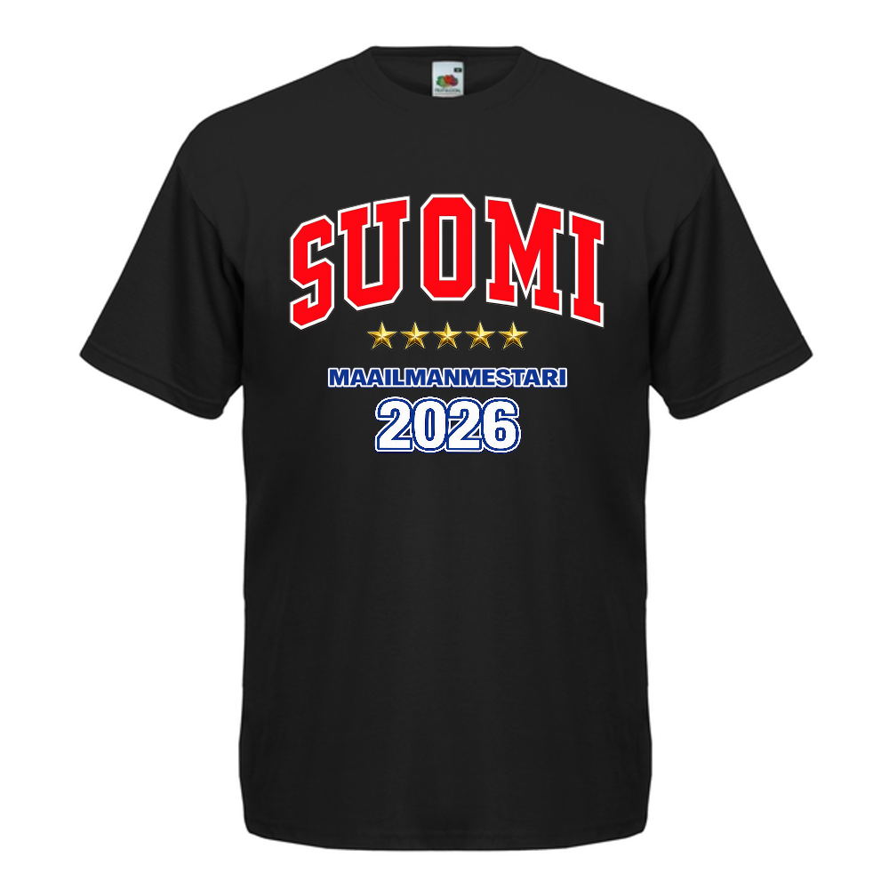 T-PAITA - SUOMI MAAILMANMESTARI 2026  (00 782)