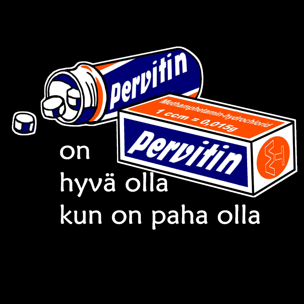 T-PAITA musta - Pervitin (00 504)