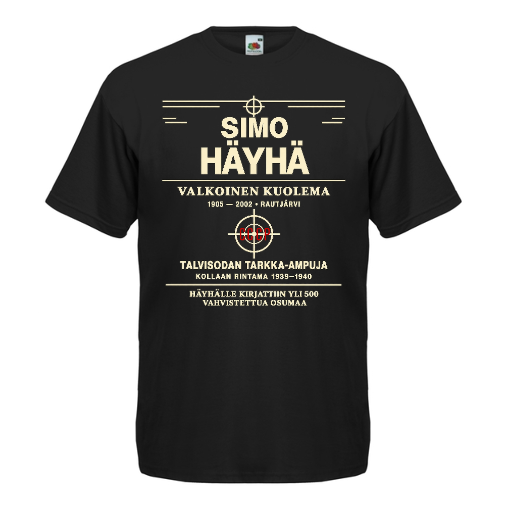 T-PAITA -  SIMO HÄYHÄ valkoinen kuolema (00 1121)