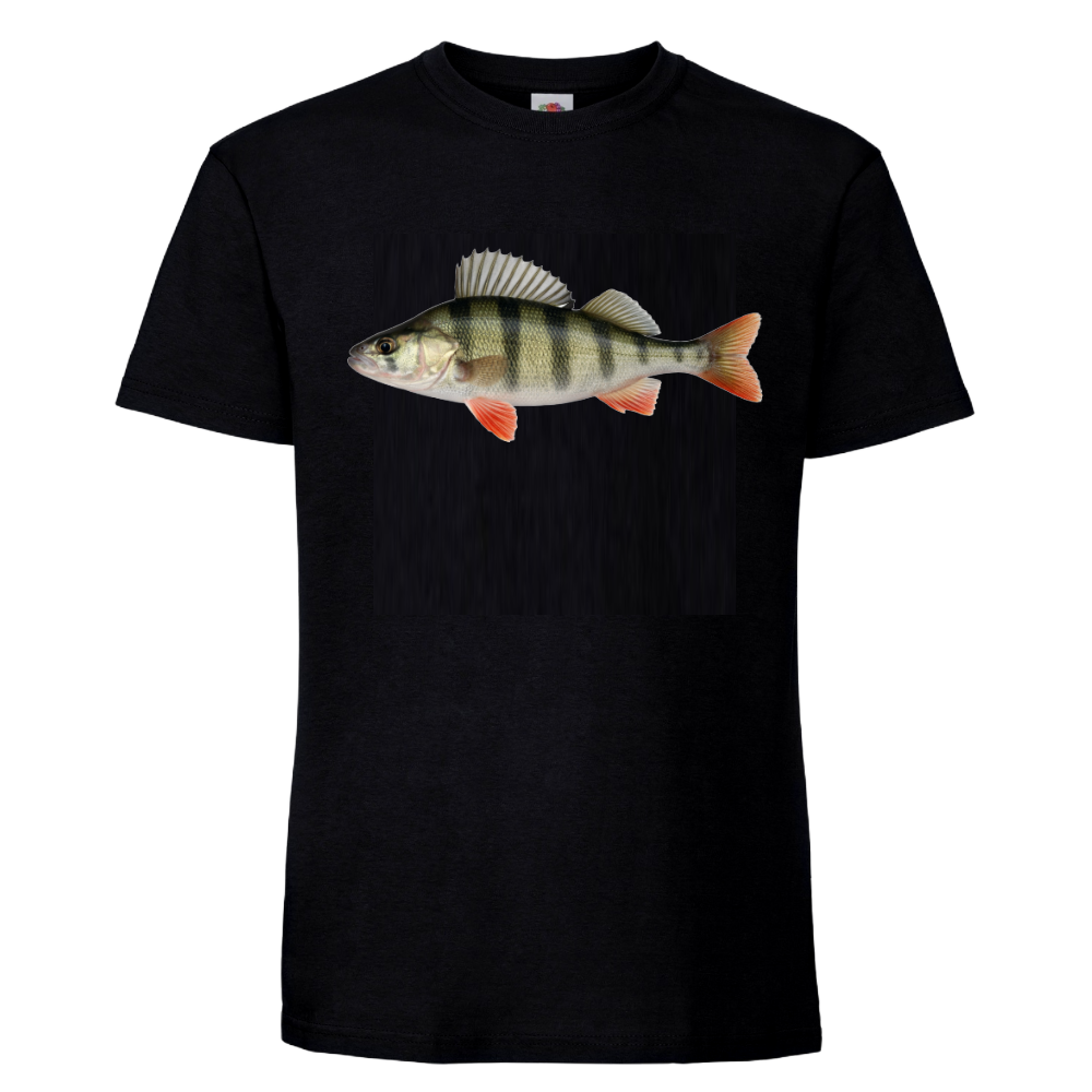 KALA T-PAITA musta -  AHVEN  (00 1837)