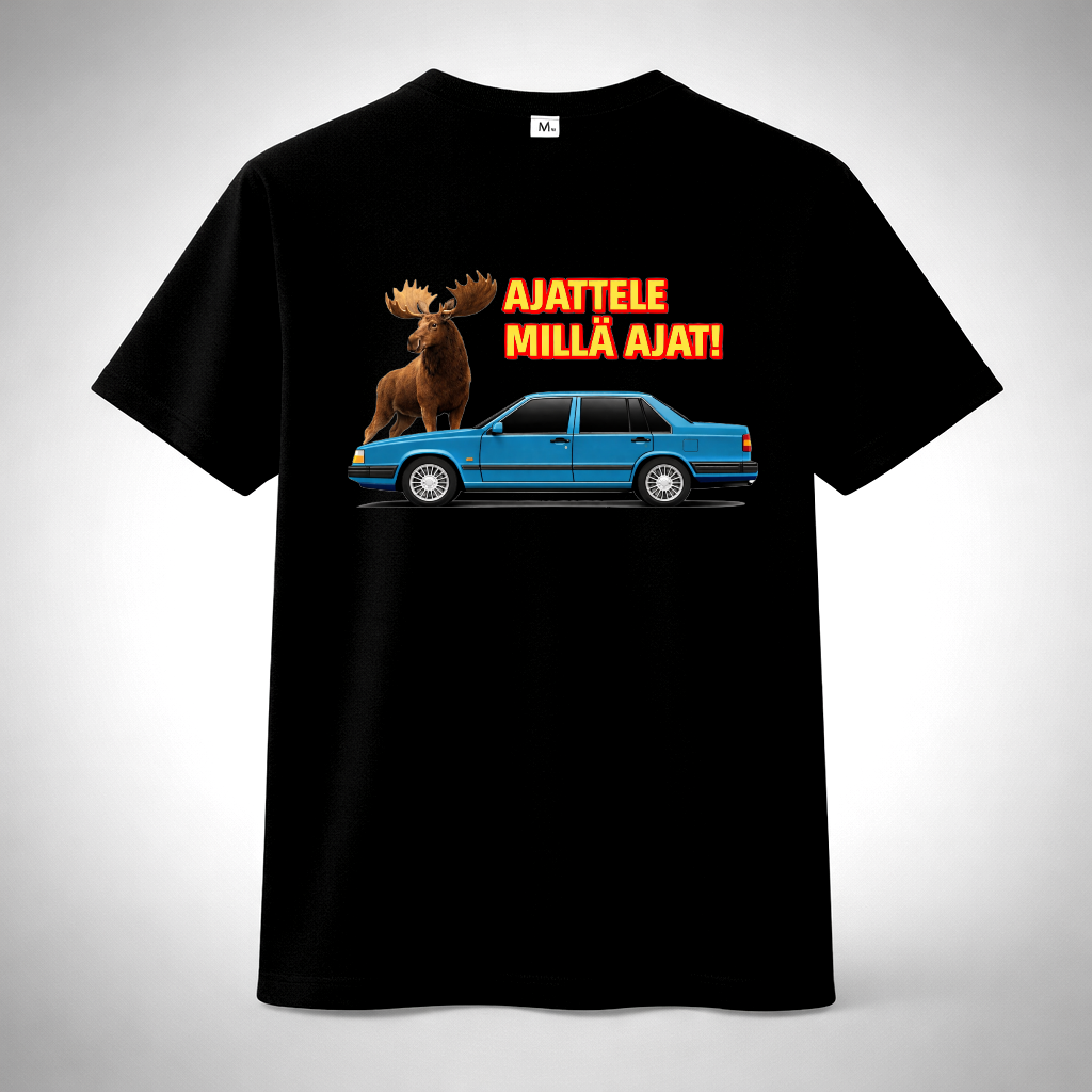 RETRO CAR T-PAITA  - AJATTELE MILLÄ AJAT (00 2041U)