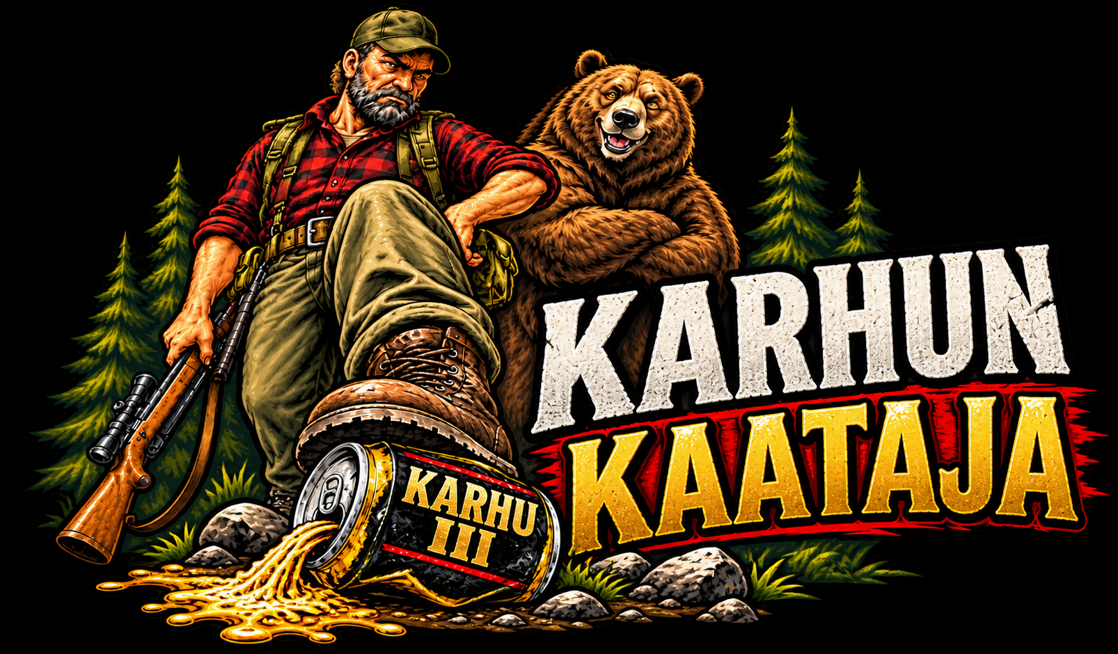 T-PAITA - KARHUN KAATAJA (00 996)