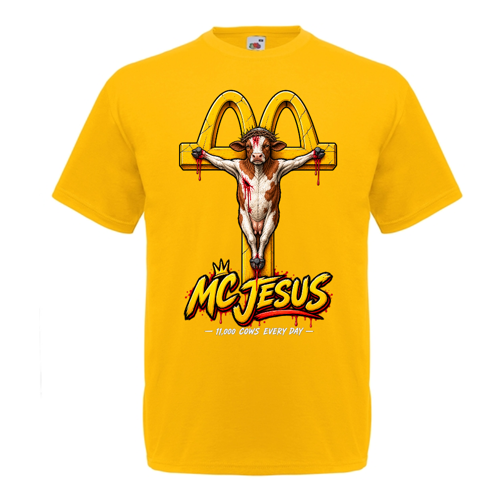 T-PAITA keltainen Mc Jesus  (00 998)