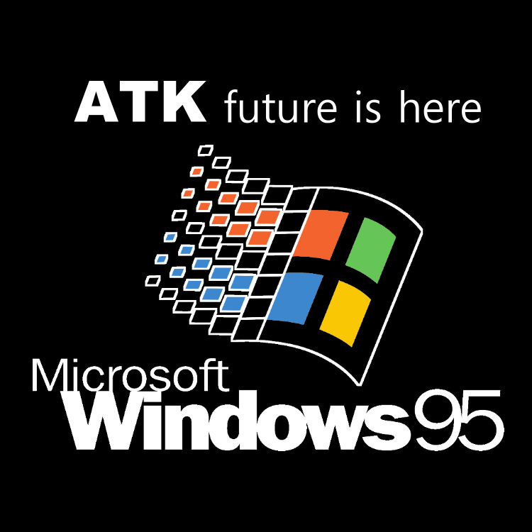 T-PAITA  -    ATK future is here MICROSOFT Windows 95  (00 33A)