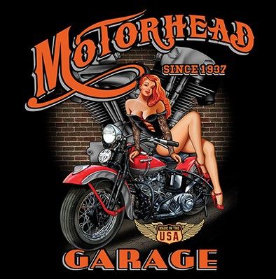 CLASSIC HUPPARI musta - MOTORHEAD GARAGE (1005)