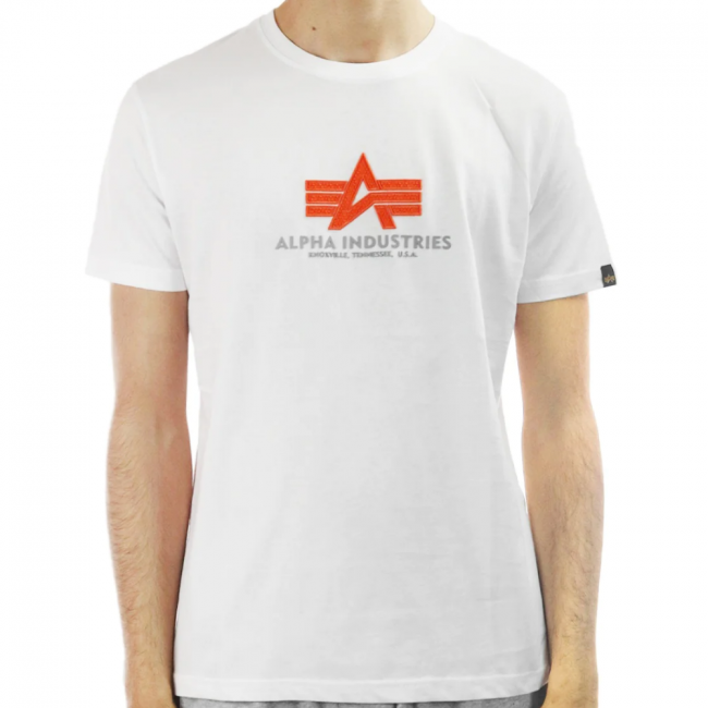 Alpha Industries - T-paita - Basic T Rubber- valkoinen