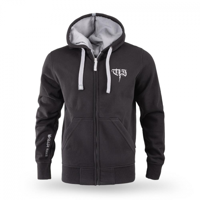 THOR STEINAR vetoketjuhuppari - hooded jacket R&R - black