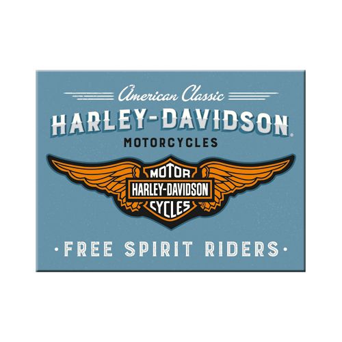 Magneetti Harley-Davidson logo sininen