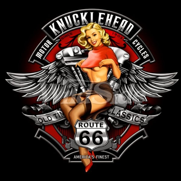 VETOKETJUHUPPARI - KNUCKLE HEAD PINUP ROUTE 66 RP011/517