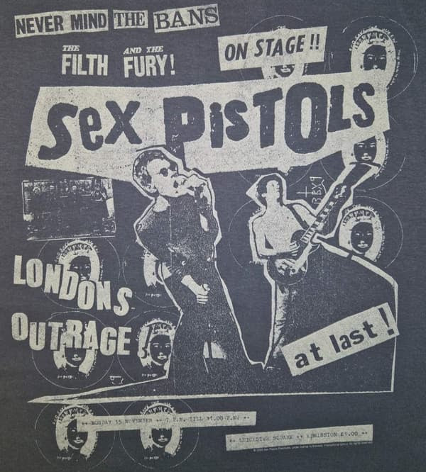T-PAITA harmaa - Sex Pistols On Stage