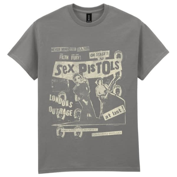 T-PAITA harmaa - Sex Pistols On Stage