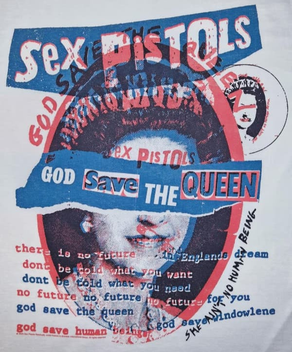 T-PAITA valkoinen - Sex Pistols God Save The Queen