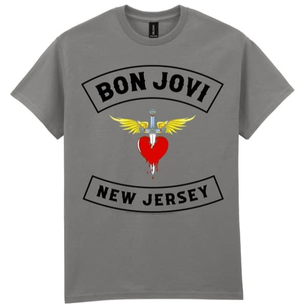 T-PAITA harmaa - Bon Jovi New Jersey