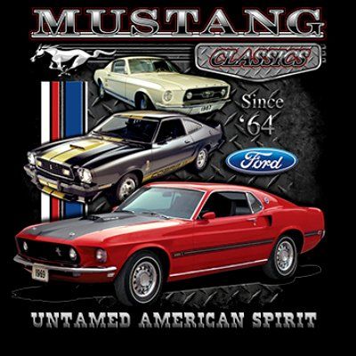 CLASSIC HUPPARI MUSTA - MUSTANG UNTAMED (894)