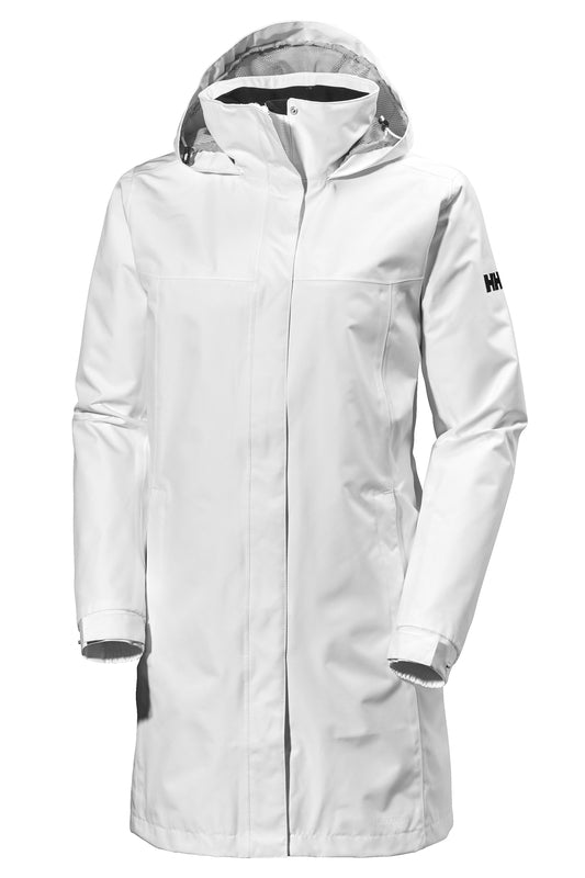 % POISTO-62648 HELLY HANSEN NAISTEN PITKÄ ADEN TAKKI (VALKOINEN)