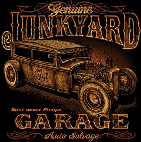 CLASSIC HUPPARI MUSTA - JUNKYARD GARAGE (459)