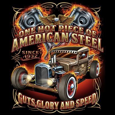 CLASSIC HUPPARI MUSTA - AMERICAN STEEL