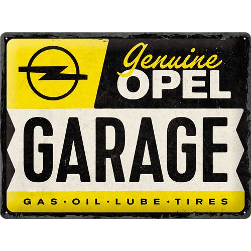 Kilpi 30x40 Opel - Garage