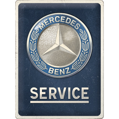 Kilpi 30x40 Mercedes-Benz - Service Emblem Blue