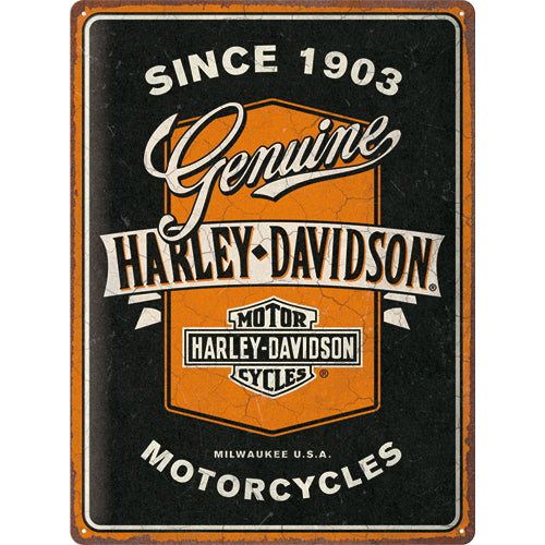 Kilpi 30x40 Harley-Davidson - Genuine Motorcycles Ribbon