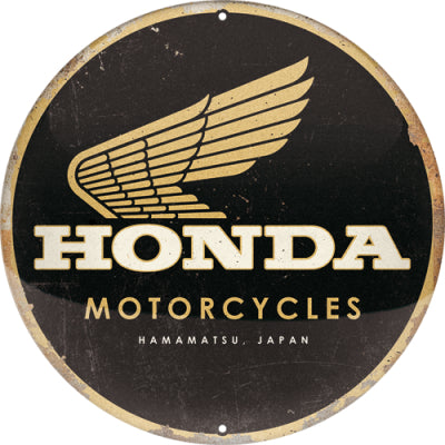 Kilpi pyöreä Honda MC - Motorcycles Gold
