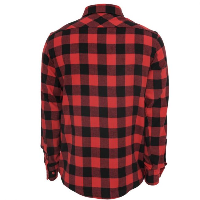 KAULUSPAITA - Checked Flanell Shirt RED - URBAN CLASSICS