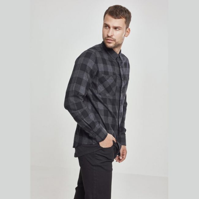 KAULUSPAITA - Checked Flanell Shirt CHA - URBAN CLASSICS