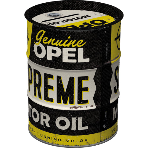 Säästölipas (tynnyri) Opel - Supreme Motor Oil