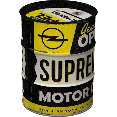 Säästölipas (tynnyri) Opel - Supreme Motor Oil