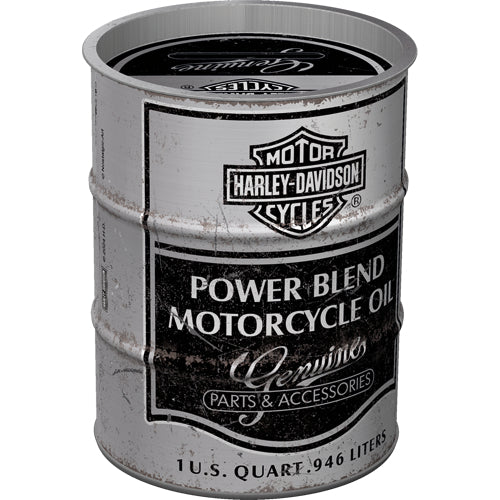 Säästölipas (tynnyri) Harley-Davidson - Power Blend Oil